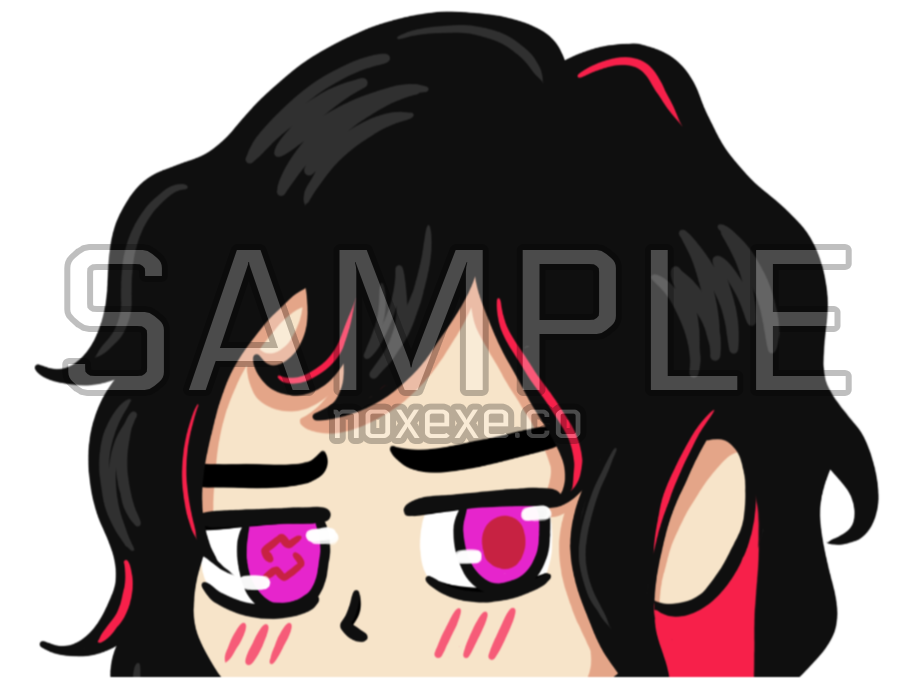 Noa Shy Peeker Sticker